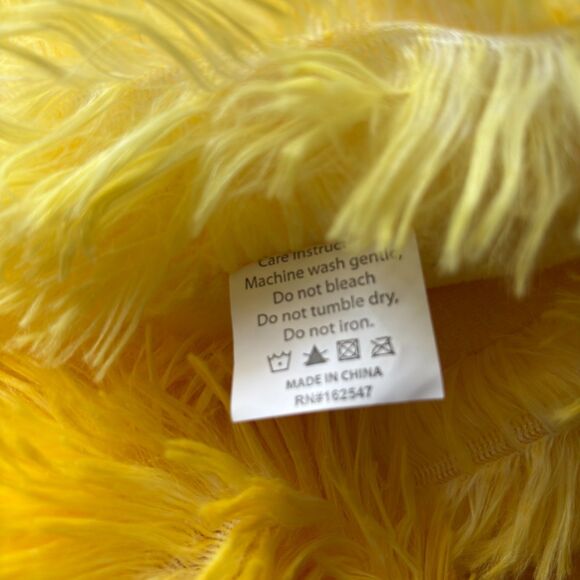 Super Soft Super Fluffy Ombre Yellow 48" x 60" Throw Blanket - Picture 3 of 4